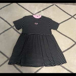 Lazy Oaf Striped Smock Dress